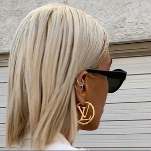Gold Hoop Fashion Earrings